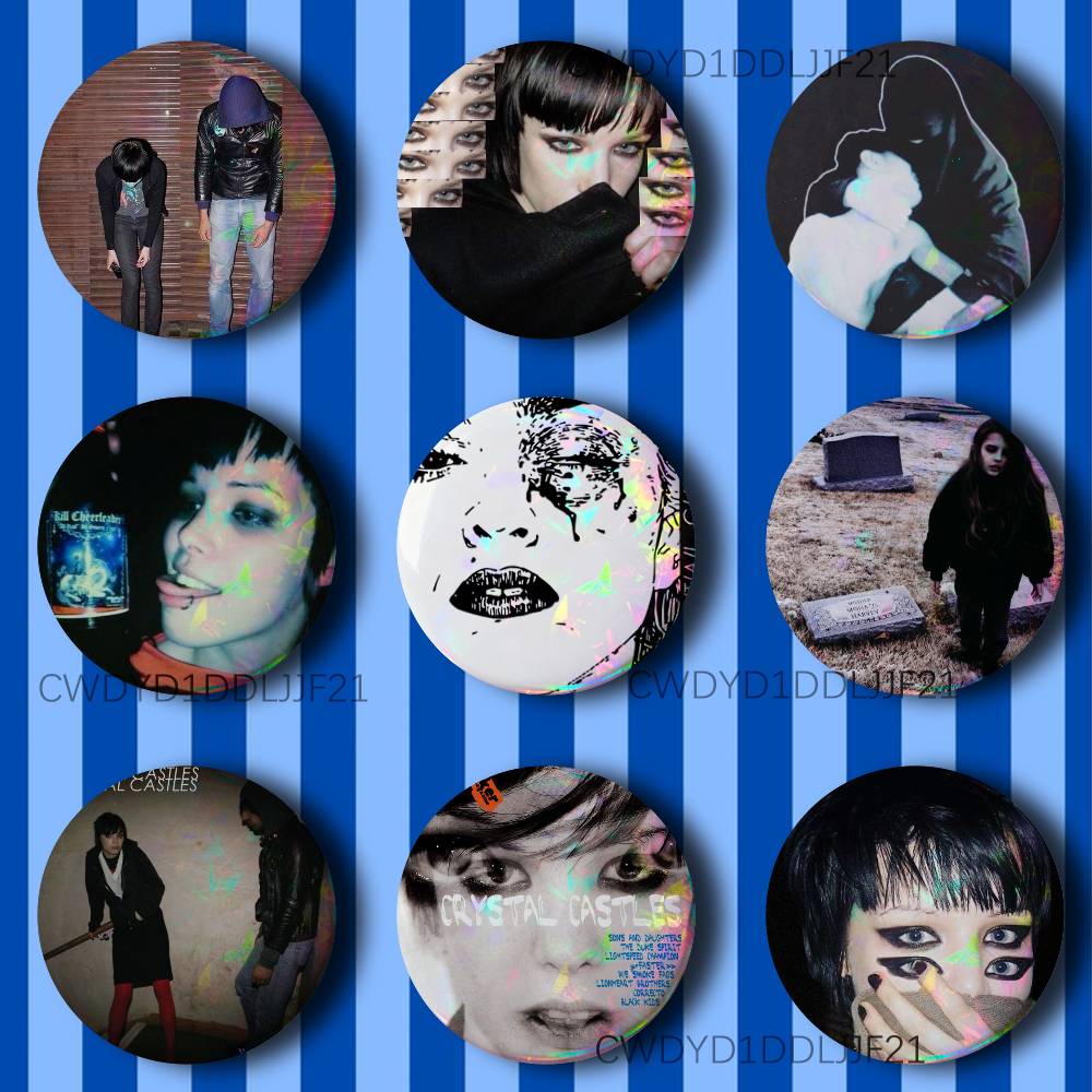 Collectible Vintage Brooches - C-Crystal Castles Band Amnesty Vintage Anime