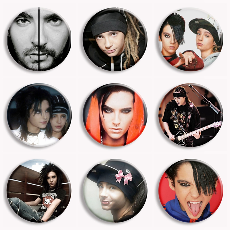 Collectible Vintage Brooches - Rock Band Tokio Hotel Kaulitz Vintage