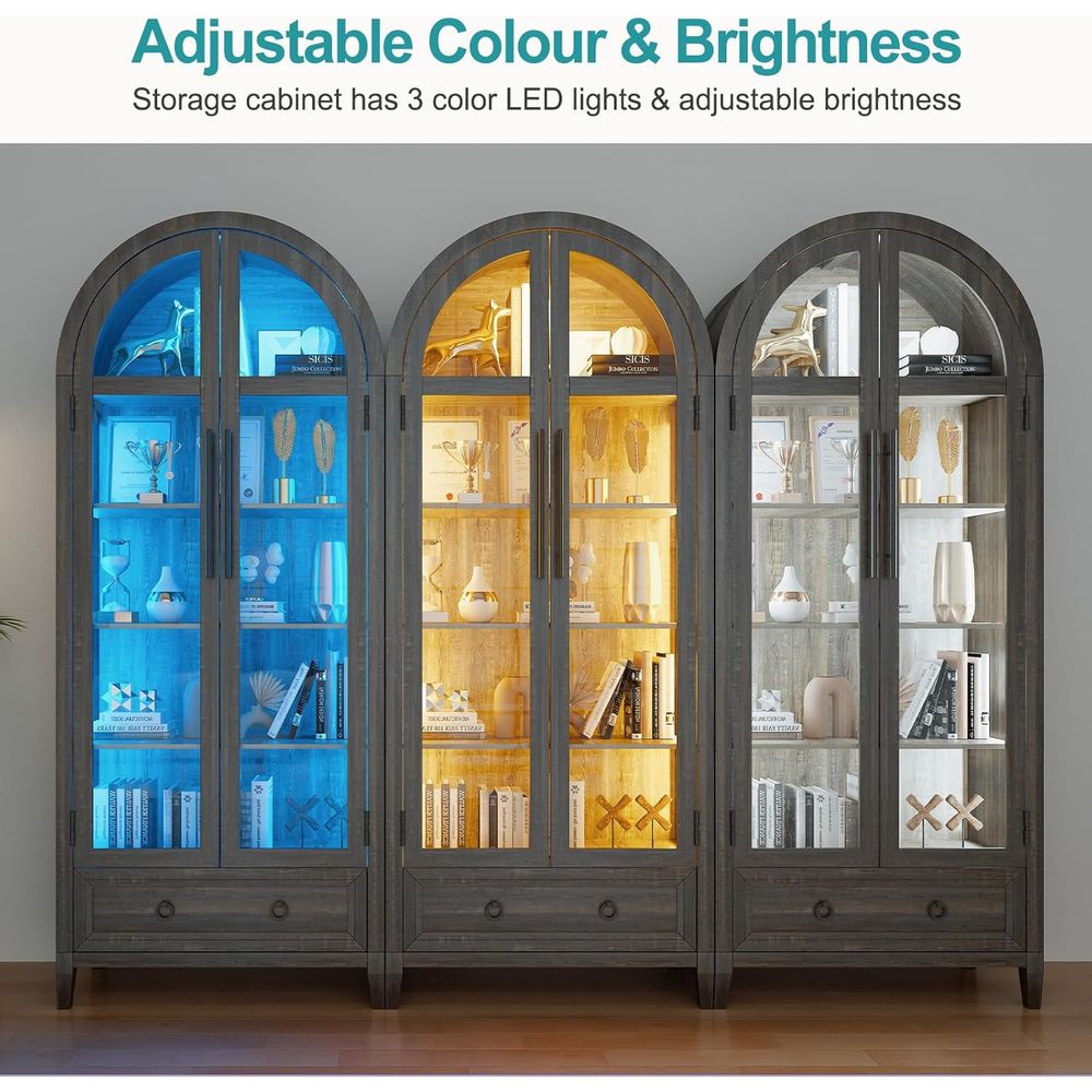73 Arched Glass Display Cabine - Collectible & Vintage Dolls For Wedding ulasan dan harga