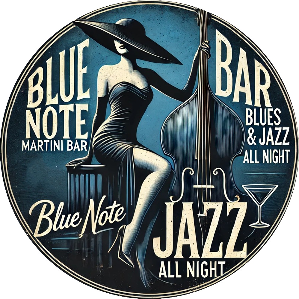 Blue Note Jazz Martini Bar Vin - Vintage Collectible Plates ulasan dan harga