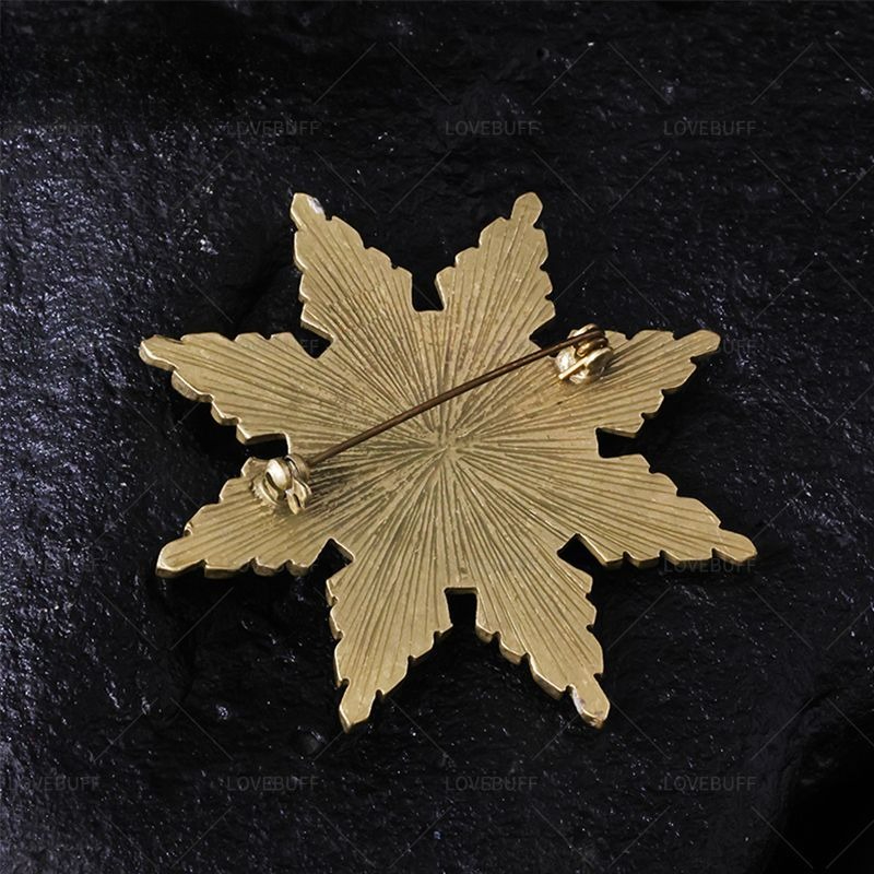 Golden Star Shaped Number 7 Br - Collectible Vintage Brooches ulasan dan harga