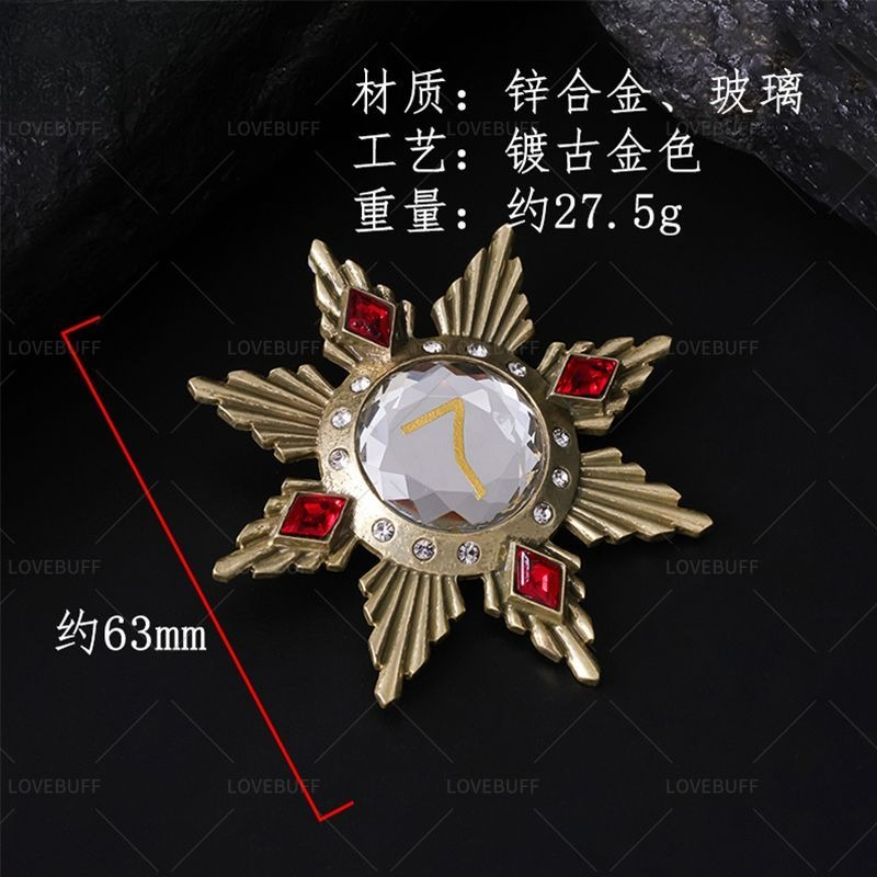 Golden Star Shaped Number 7 Br - Collectible Vintage Brooches ulasan dan harga
