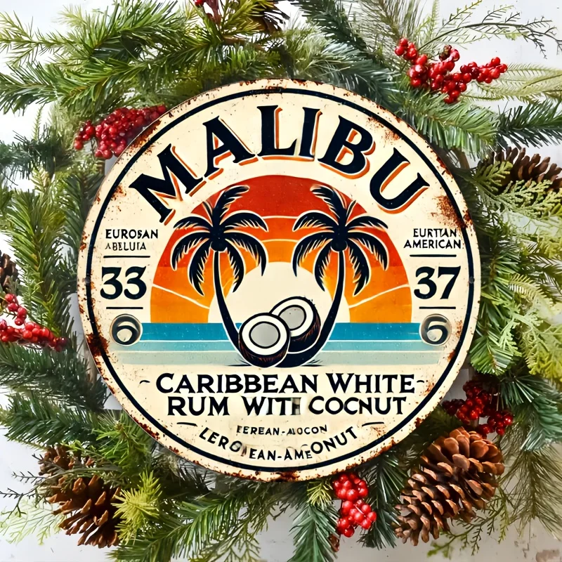 Vintage Malibu Rum Coconut Alu - Vintage Collectible Plates ulasan dan harga