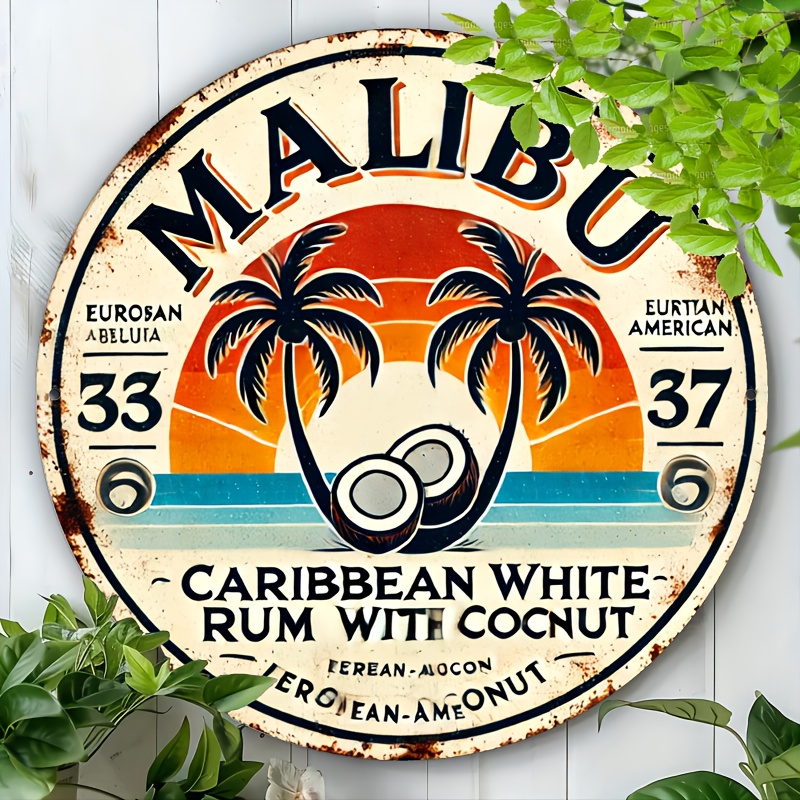 Vintage Malibu Rum Coconut Alu - Vintage Collectible Plates ulasan dan harga