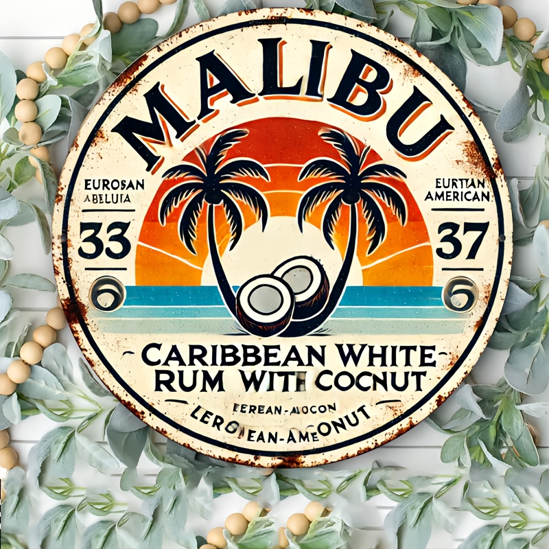 Vintage Malibu Rum Coconut Alu - Vintage Collectible Plates ulasan dan harga