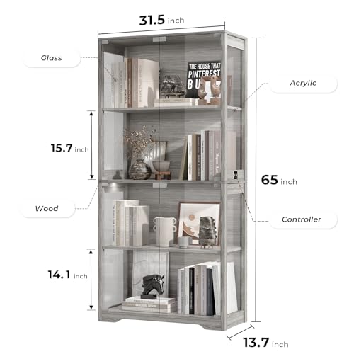 Display Cabinet with Glass Doo - Collectible & Vintage Dolls For Wedding ulasan dan harga