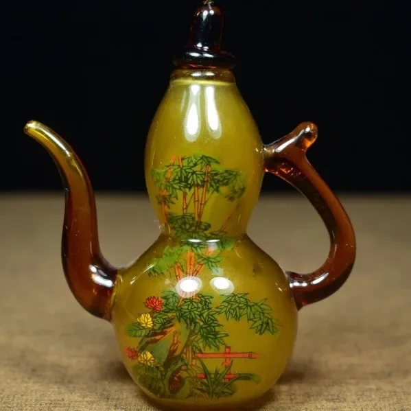 Vintage Glaze Glass Gourd Bott - Vintage Collectible Glassware ulasan dan harga