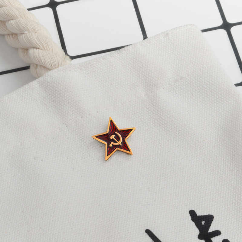 USSR Red Star Badge Lapel Pins - Collectible Vintage Brooches ulasan dan harga