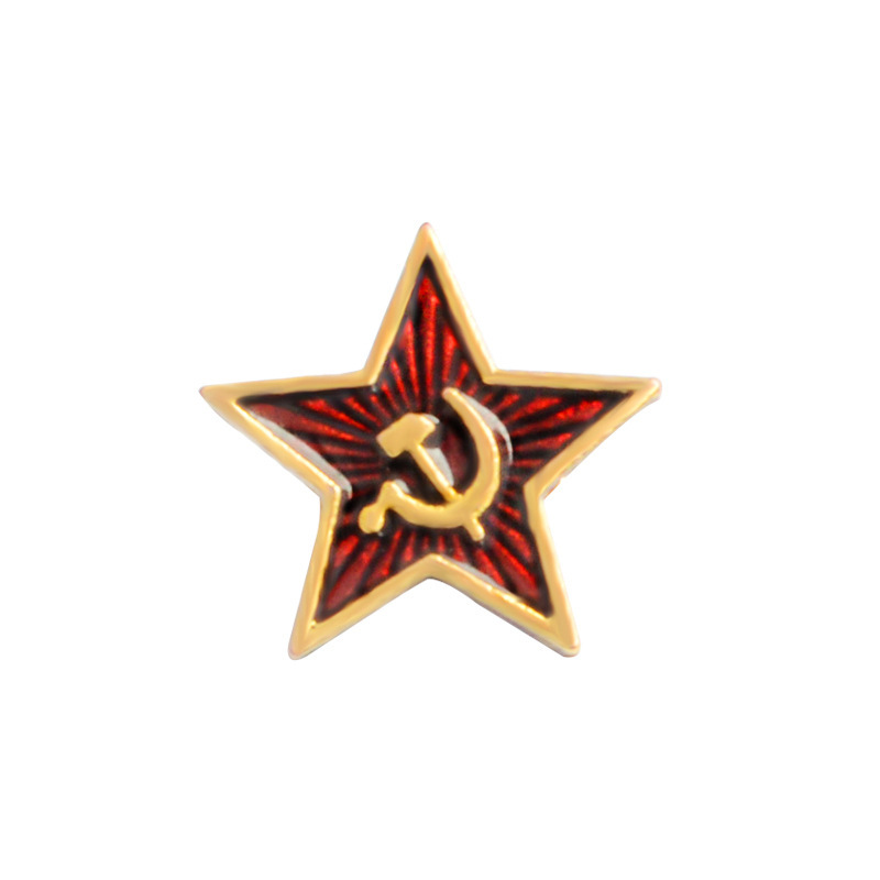 USSR Red Star Badge Lapel Pins - Collectible Vintage Brooches ulasan dan harga