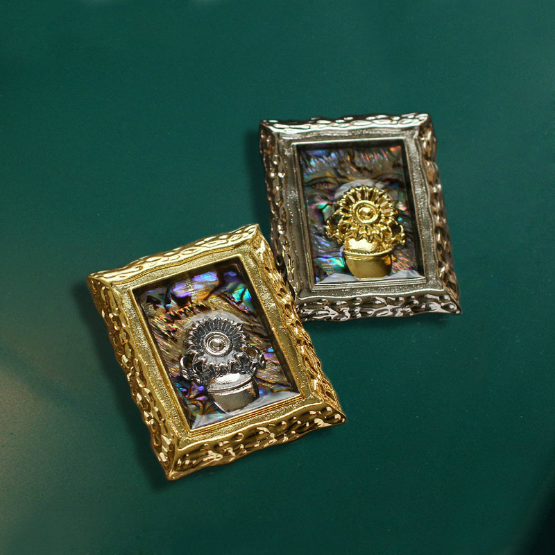 Muylinda Vintage Van Gogh Sunf - Collectible Vintage Brooches ulasan dan harga
