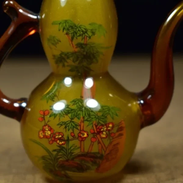 Vintage Glaze Glass Gourd Bott - Vintage Collectible Glassware ulasan dan harga