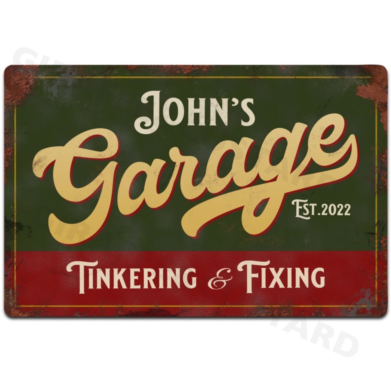 Custom Personalised Garage Met - Vintage Collectible Plates ulasan dan harga