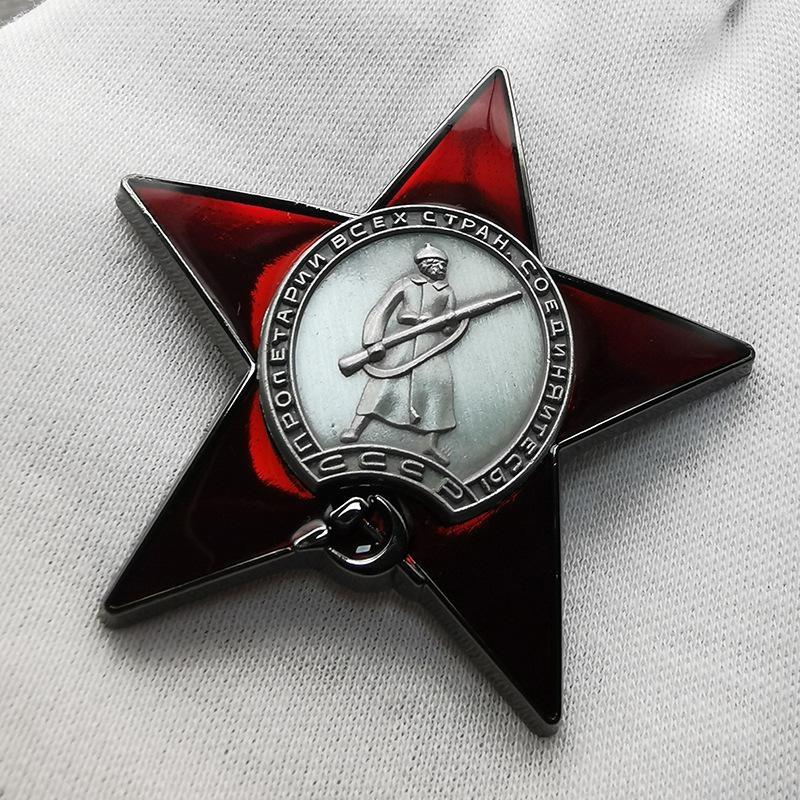 1Pc Red Star Badge Lapel Pins  - Collectible Vintage Brooches ulasan dan harga