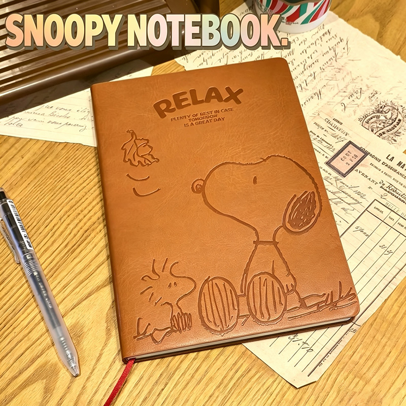 Vintage Snoopy A5 Leather Note - Vintage Collectible Books ulasan dan harga